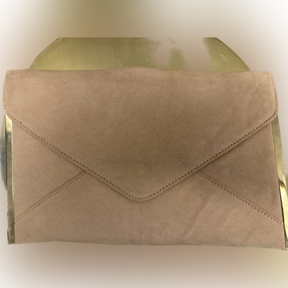 Envelope clutch nude